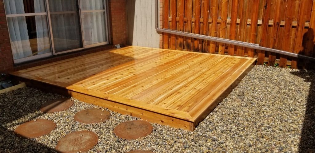 Cedar Deck Project in Calgary